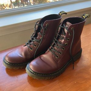 Dr. Martens maroon boots
